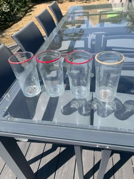 Photo of free 4 x glass vases/ candle holder (Hoddesdon, EN11) #1