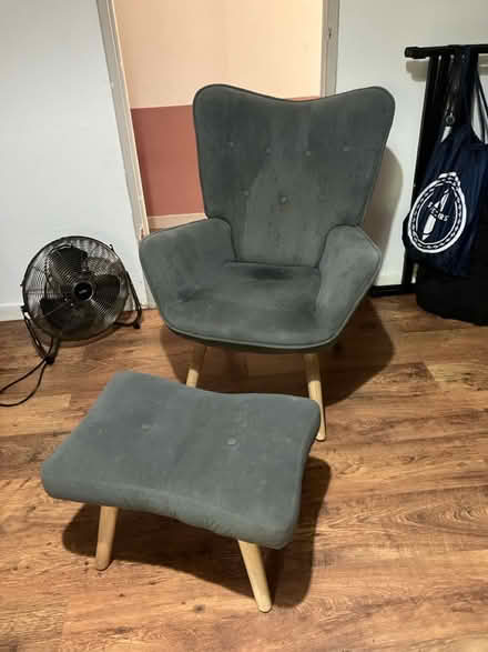 Photo of free Armchair and footstool (Camberwell SE5) #1