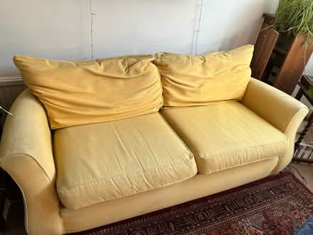 Photo of free Yellow sofa, OX4 (East Oxford OX4) #1
