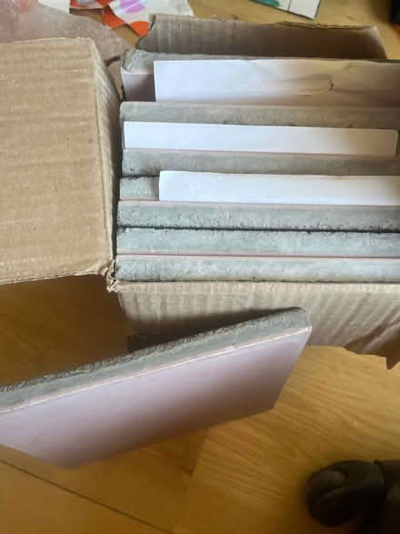 Photo of free Eight pale pink tiles (Penge SE20) #2