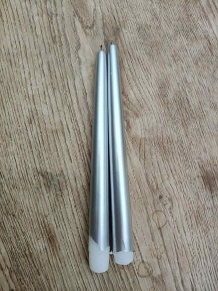 Photo of free Pair of silver candles (Jericho OX2) #1