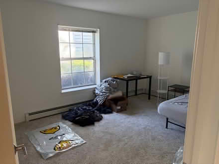 Photo of free 2 full-size mattresses+bed frames (sheboygan ave) #2