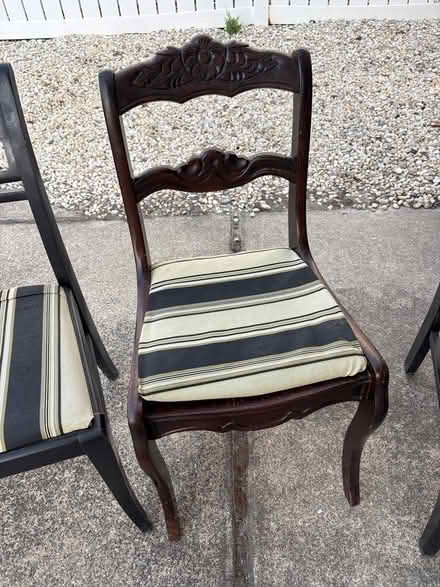 Photo of free 4 solid wood chairs (North wildwood NJ) #3