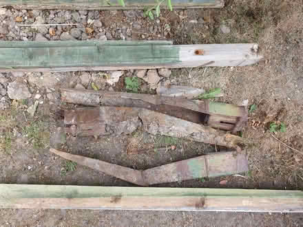 Photo of free 3 fence posts and 3 metal holders (Heysham LA3) #1