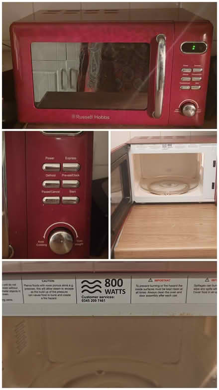 Photo of free Russell Hobbs microwave (Highgate, Stanhope road N6) #1