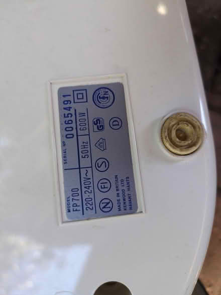 Photo of free Spare parts Kenwood Food Processor (Hersham KT12) #3