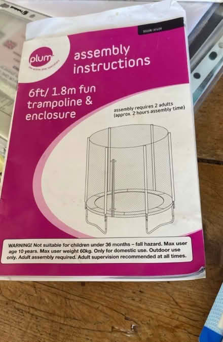 Photo of free Plum 6ft trampoline (ME139 bh) #4