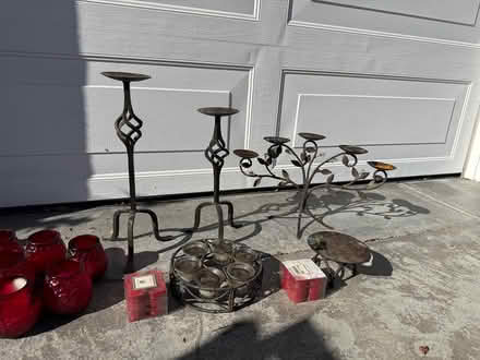 Photo of free Candelabra and a candle holders (Sunnyvale Cherry Chase) #1
